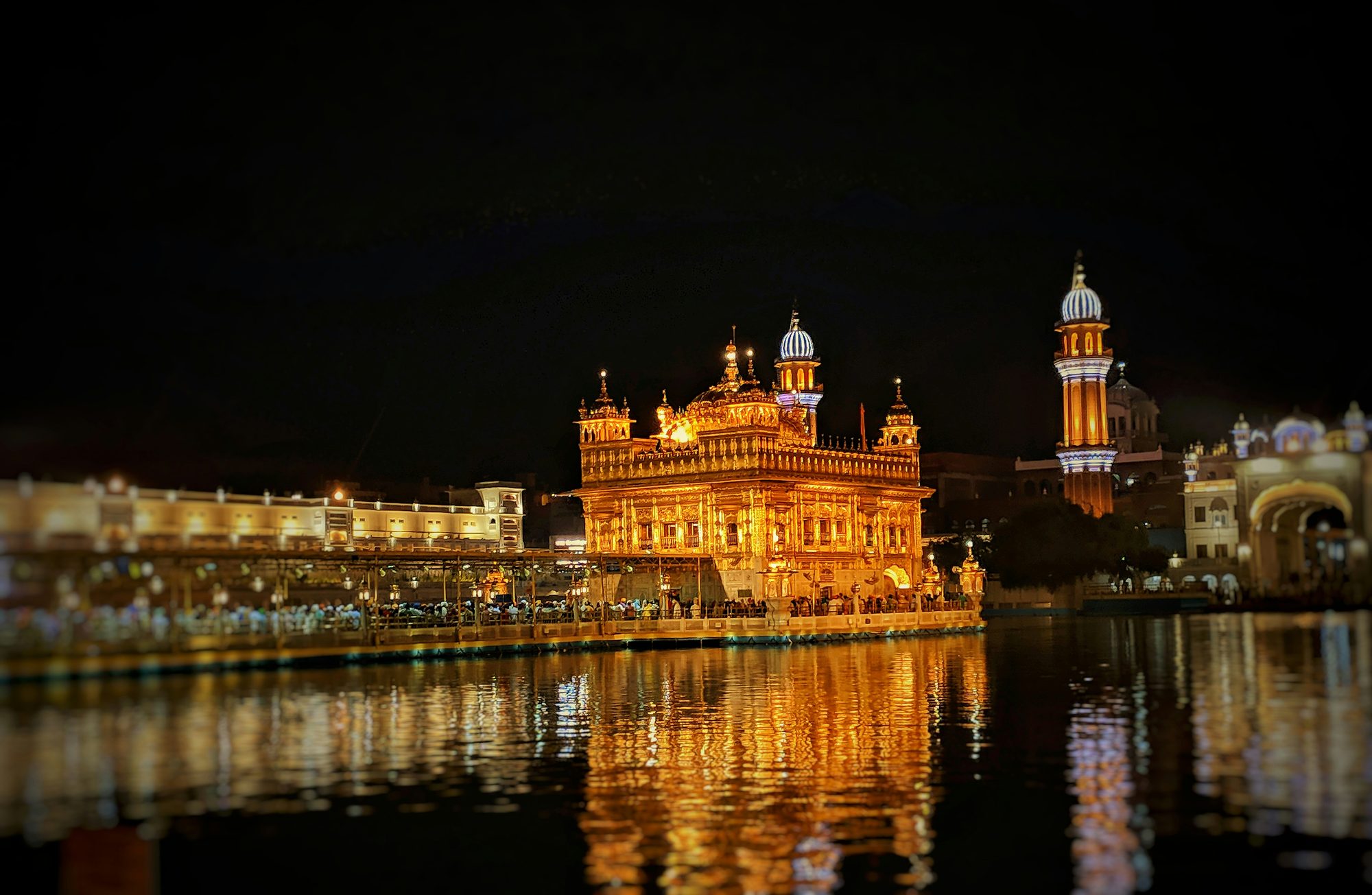 The Golden Temple at night