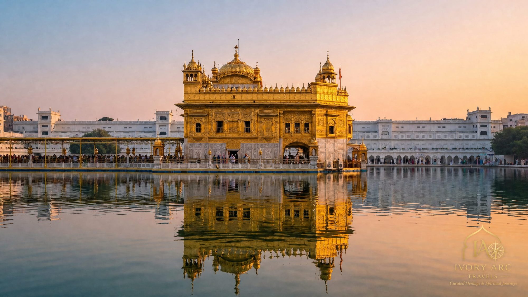 The Golden Temple reflected in the sacred pool