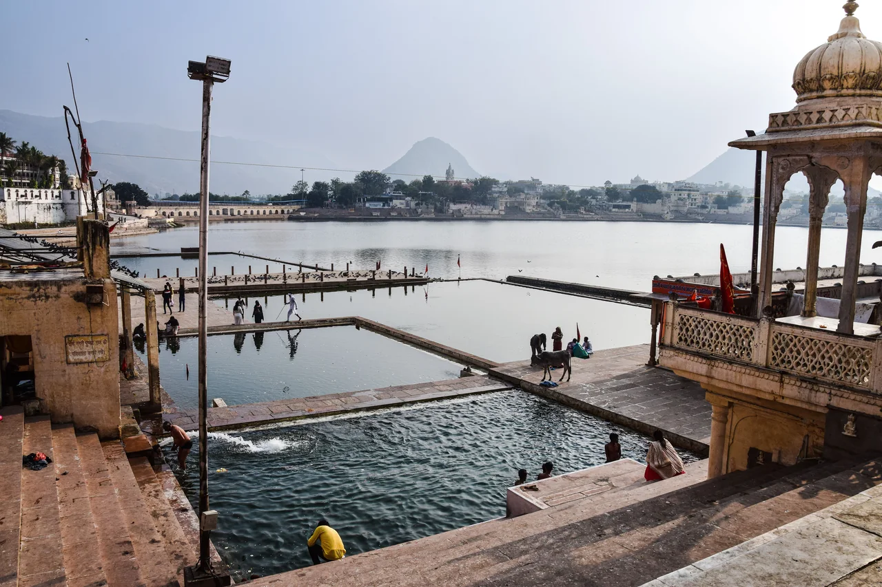 Pushkar at golden hour, Rajasthan